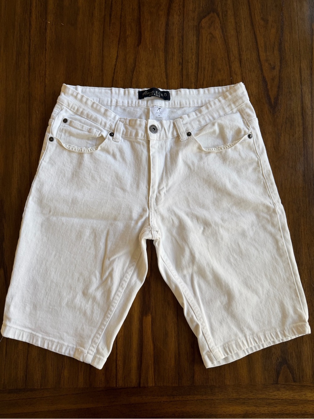 Marc Ecko White Men's Denim Jean Shorts